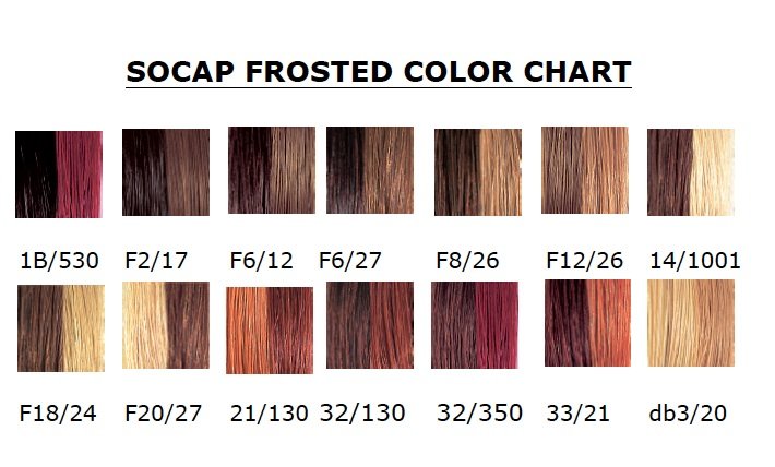 Socap USA Hair Extensions - Frosted Colors — 